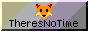 A fox and the text "TheresNoTime" on a subtle non-binary flag background.